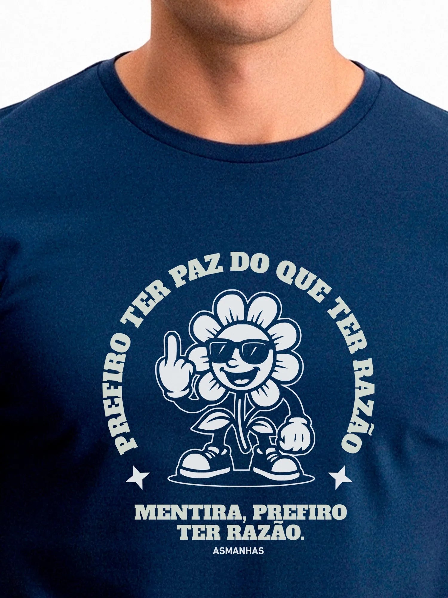 Camiseta Prefiro ter Razão Nova Asmanhas