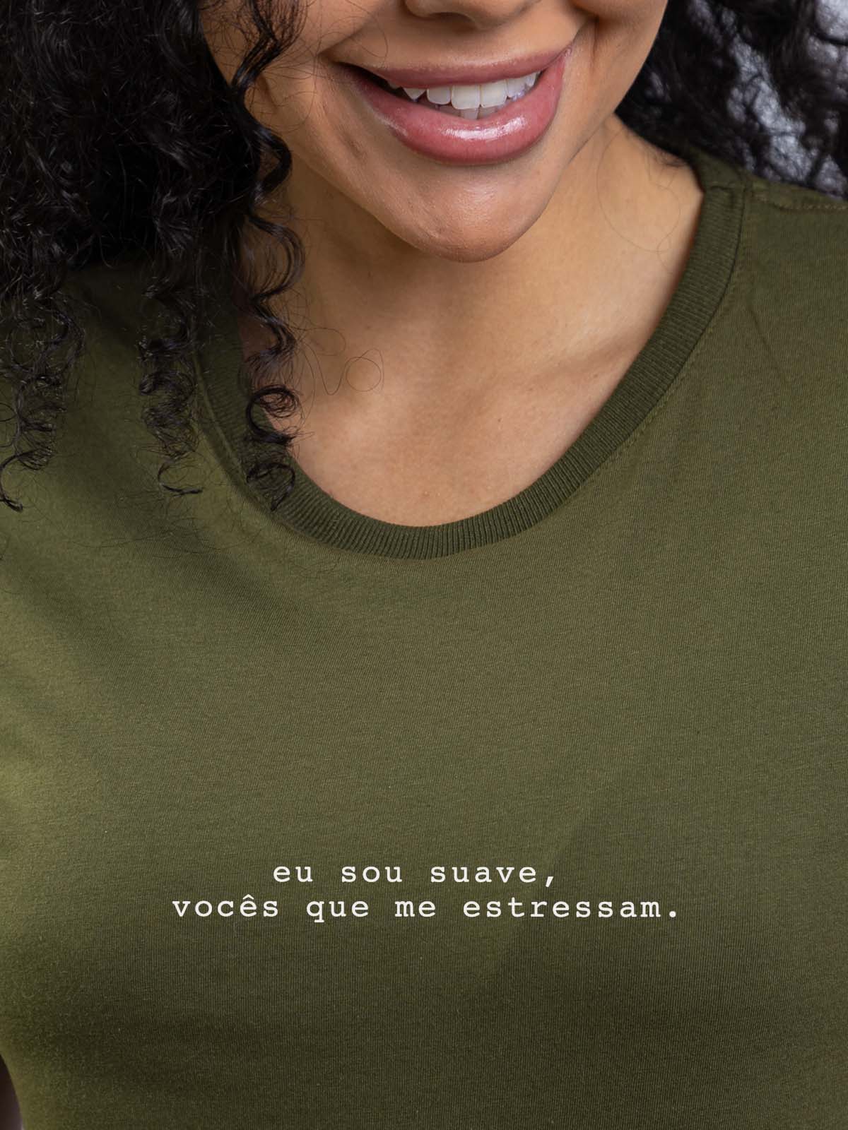 Camiseta Feminina Eu sou Suave Asmanhas Liquida