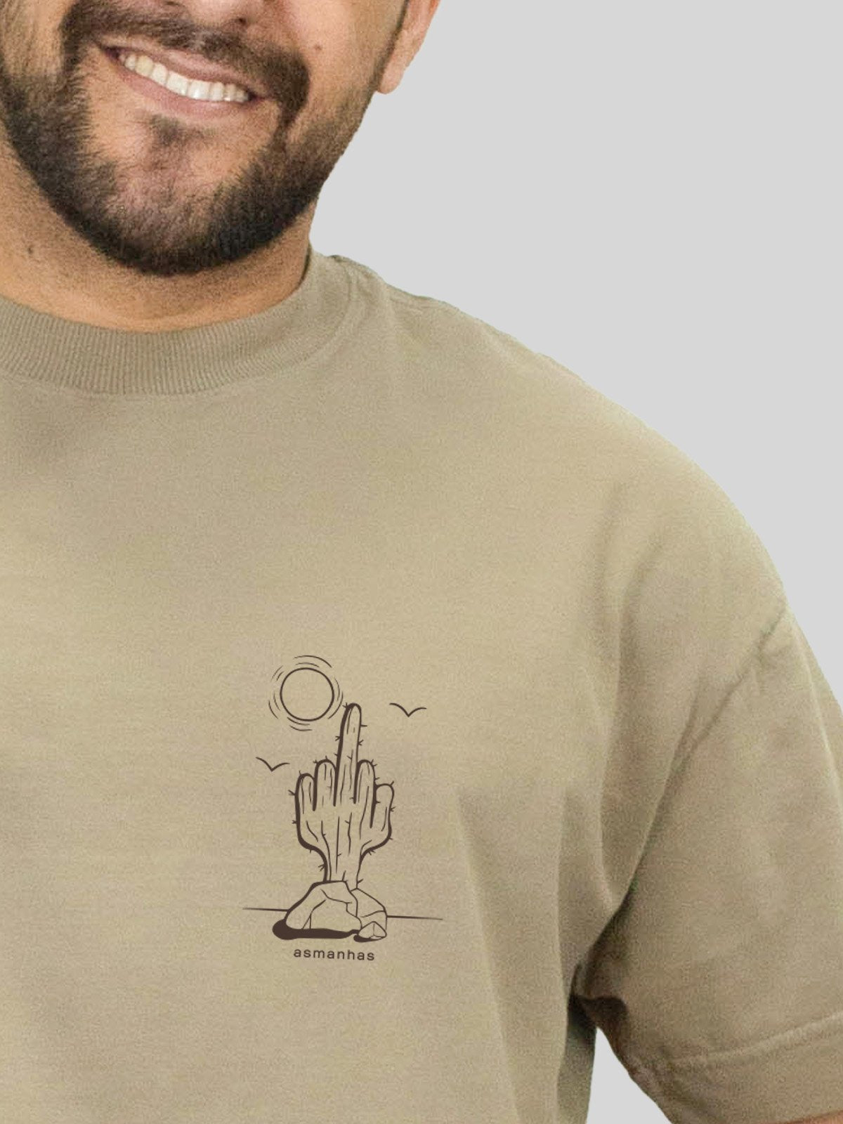 Camiseta Oversized Cacto Asmanhas