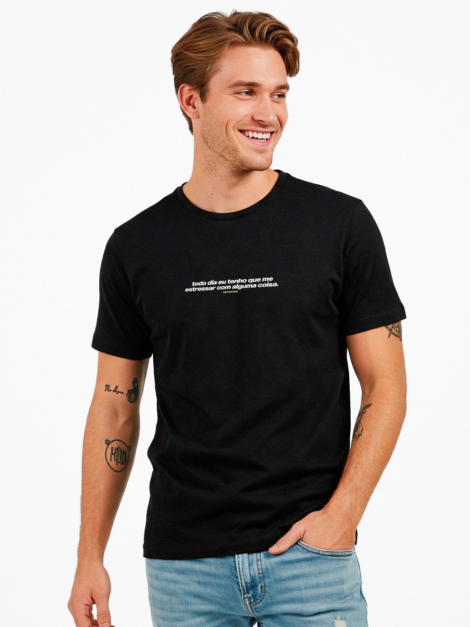 Camiseta Me Estressar Com Alguma Coisa Asmanhas