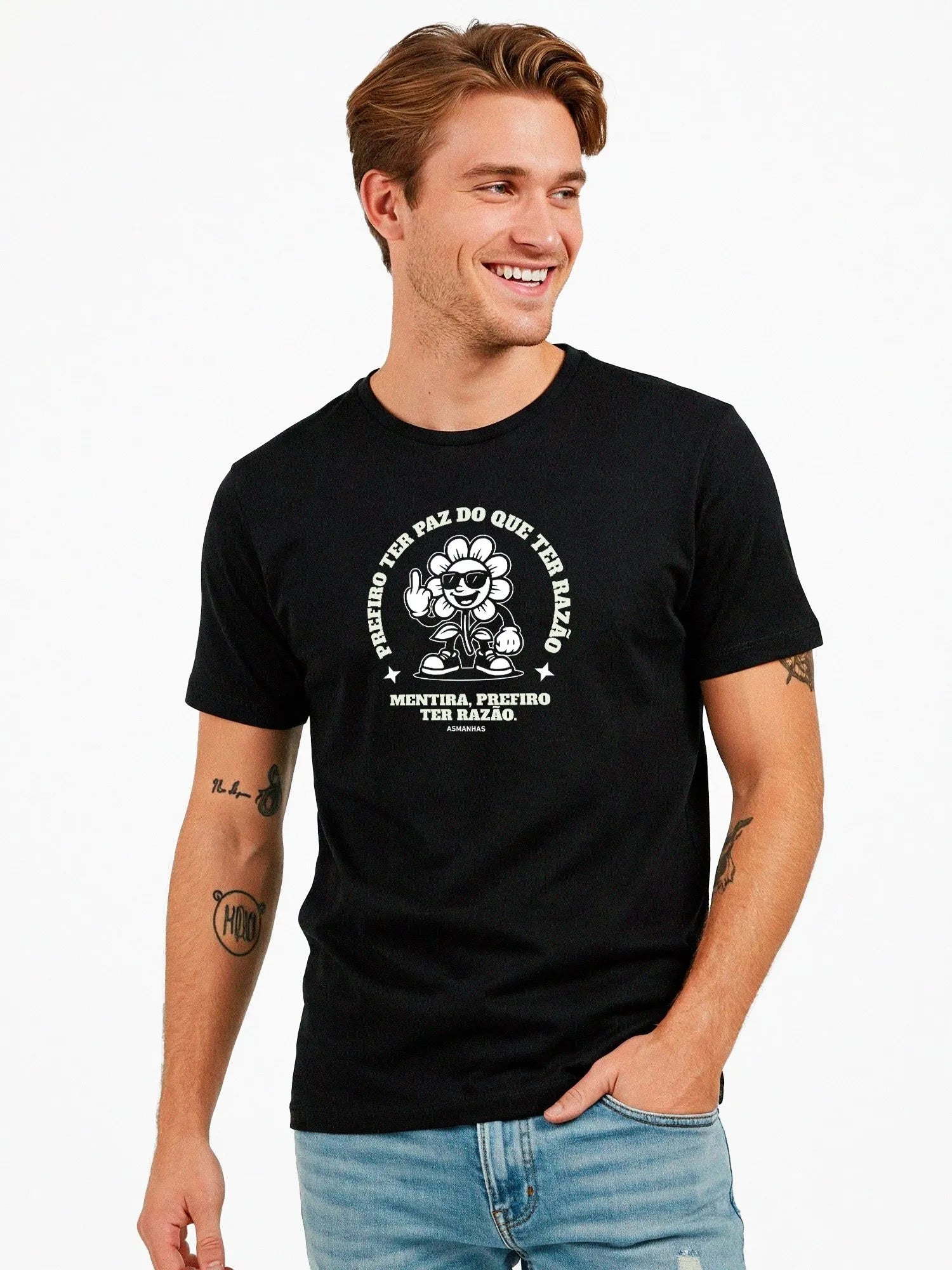 Camiseta Prefiro ter Razão Nova Asmanhas