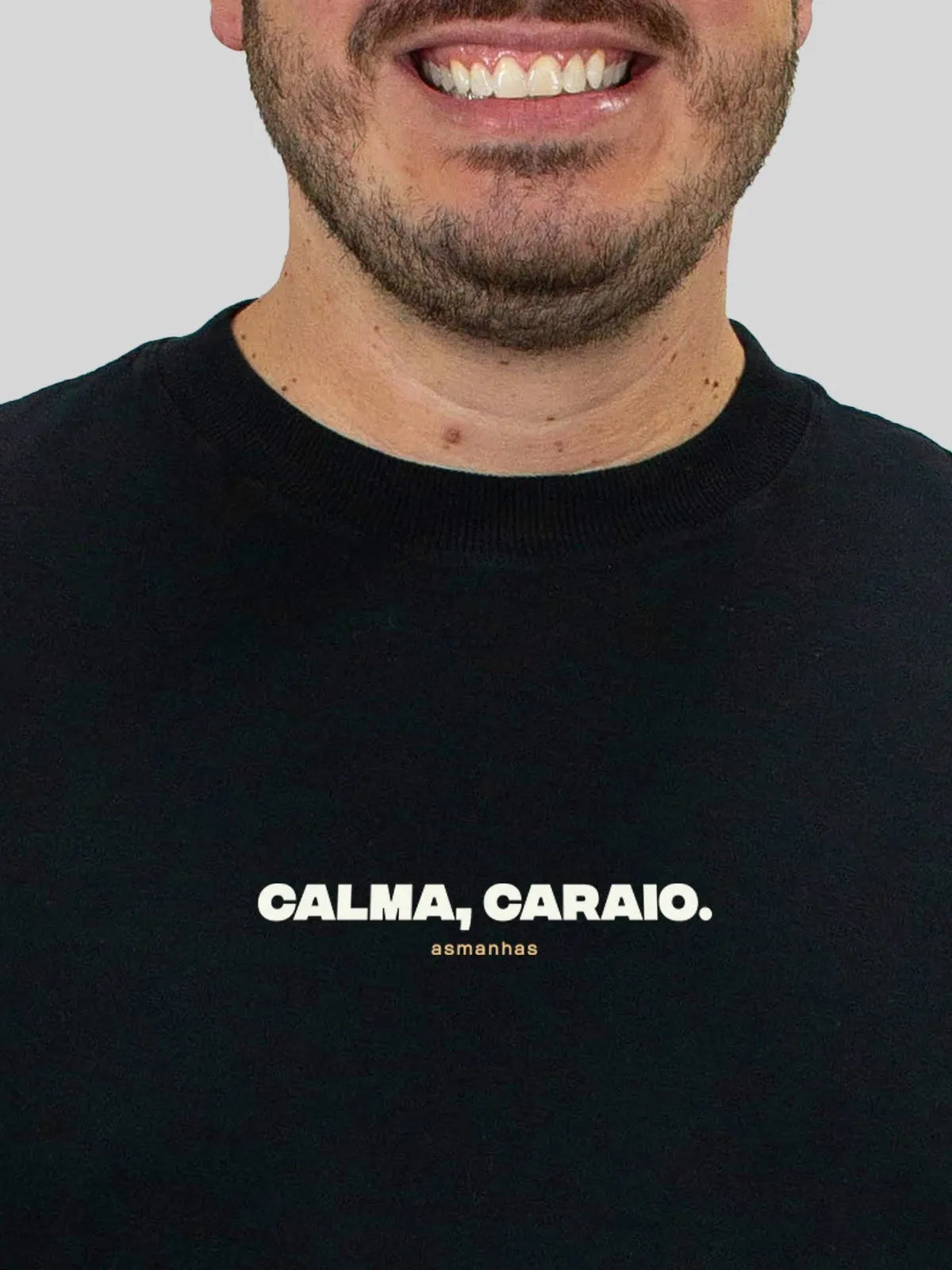 Camiseta Oversized Calma Caraio Asmanhas