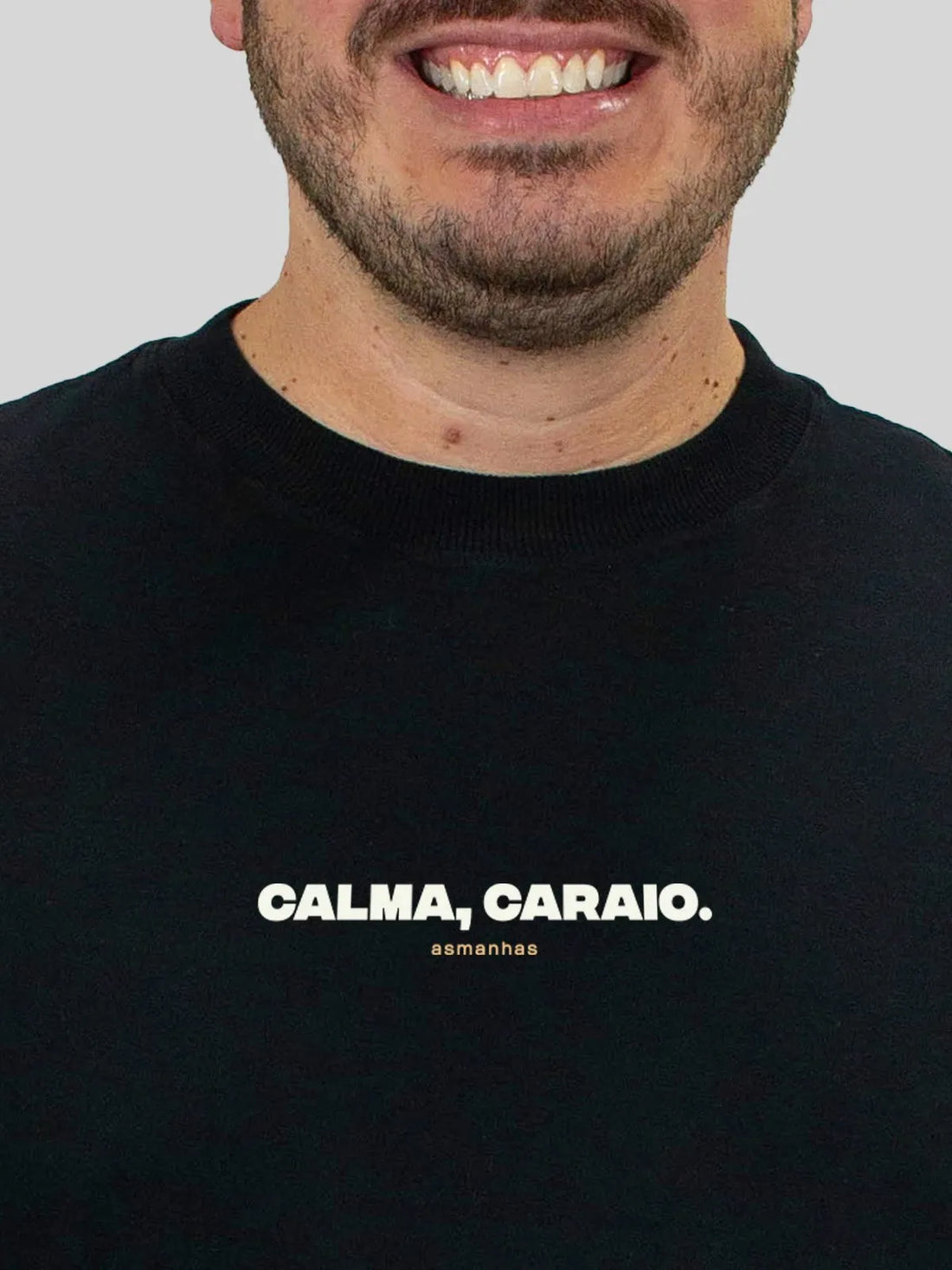 Camiseta Oversized Calma Caraio Asmanhas