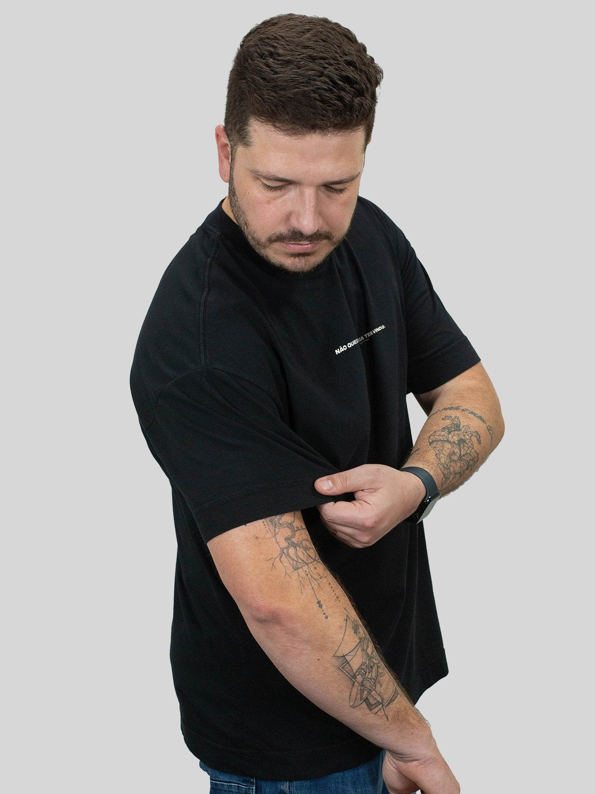 Camiseta Oversized Não Queria Ter Vindo Asmanhas