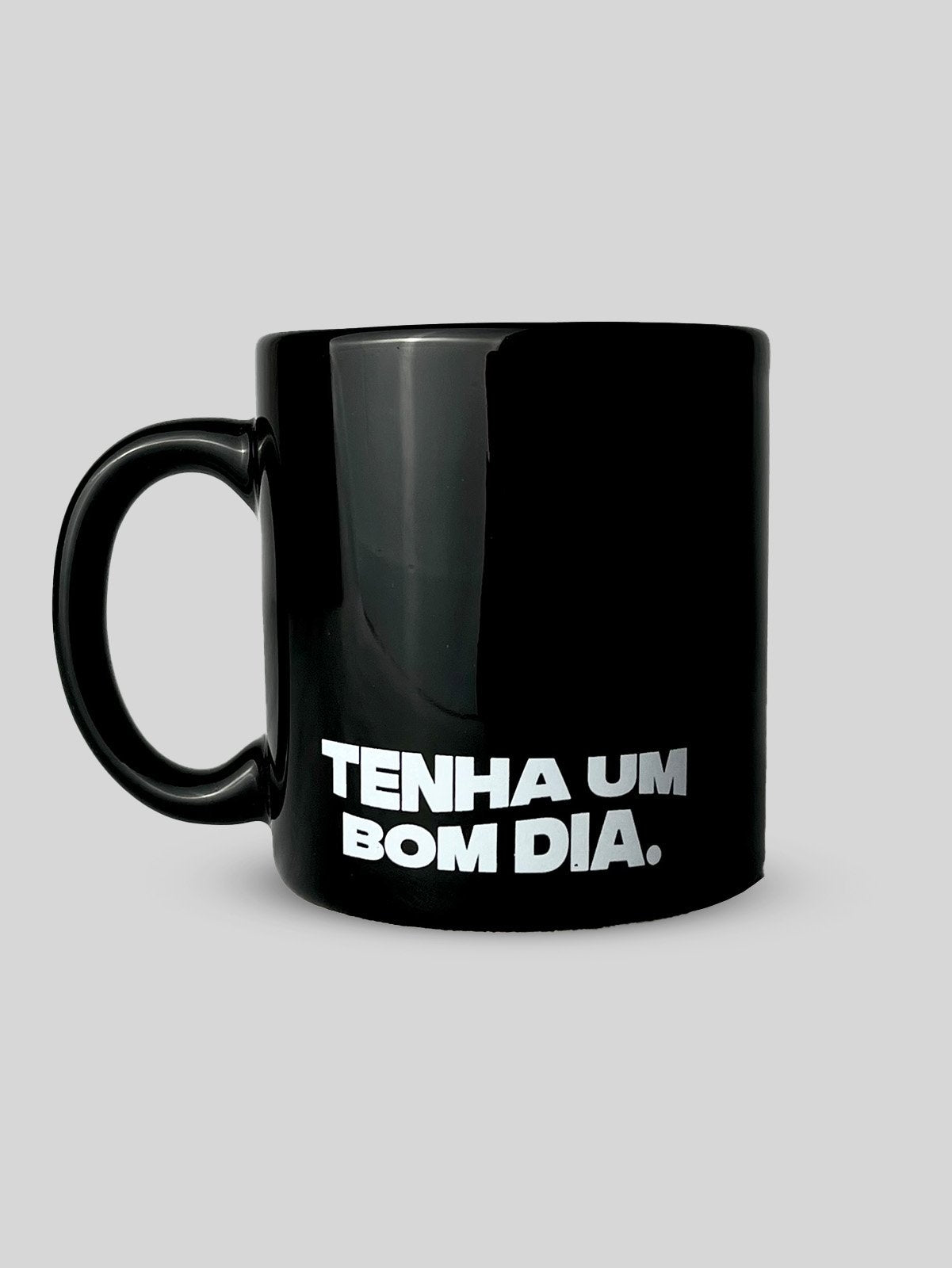 Caneca Tenha um Bom Dia Preta Asmanhas