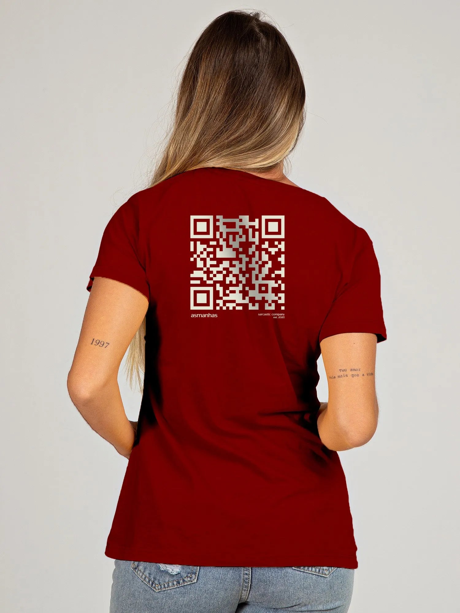 Camiseta Feminina QR Code Asmanhas