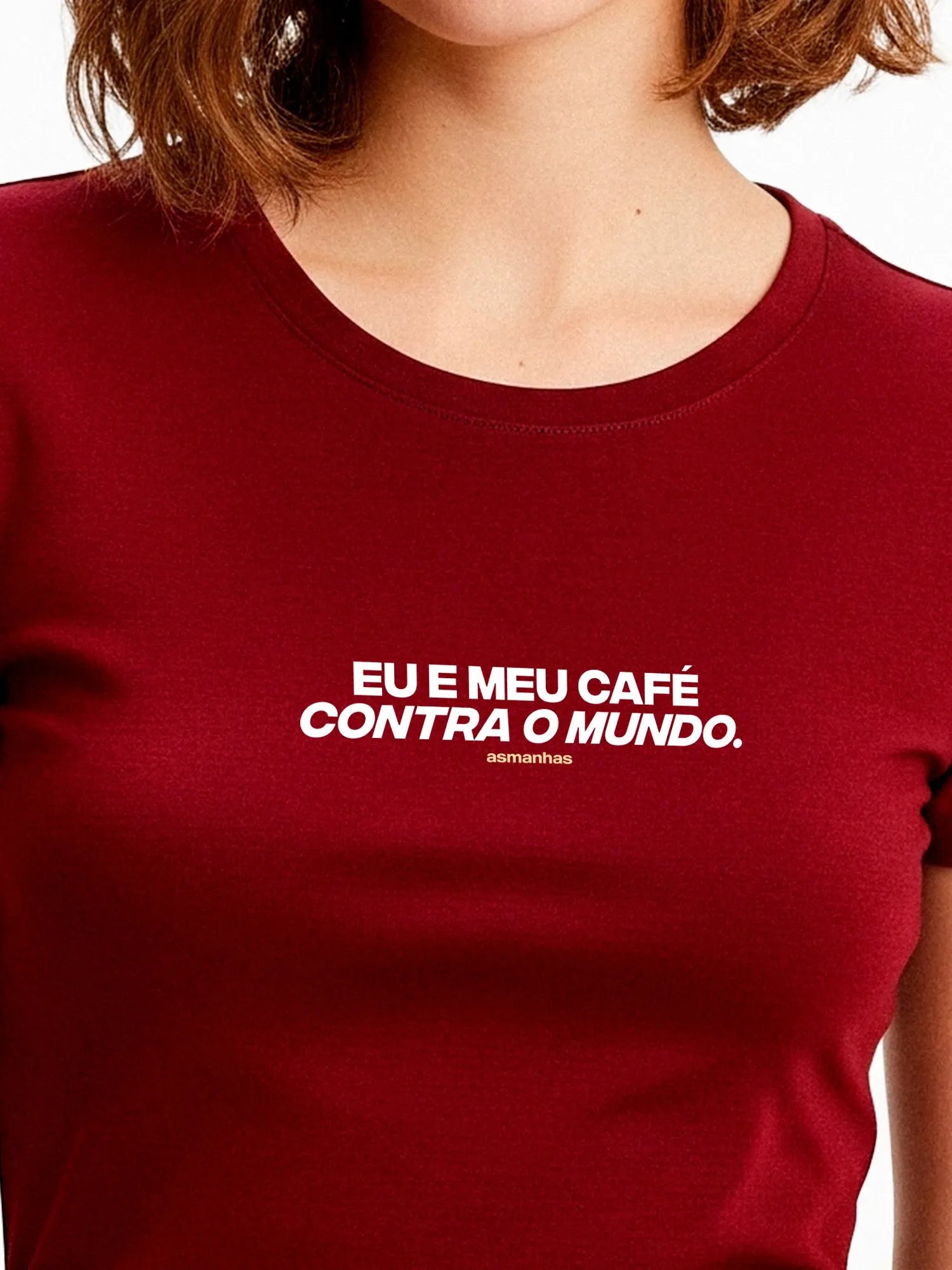 Camiseta Feminina Eu e Meu Café Asmanhas