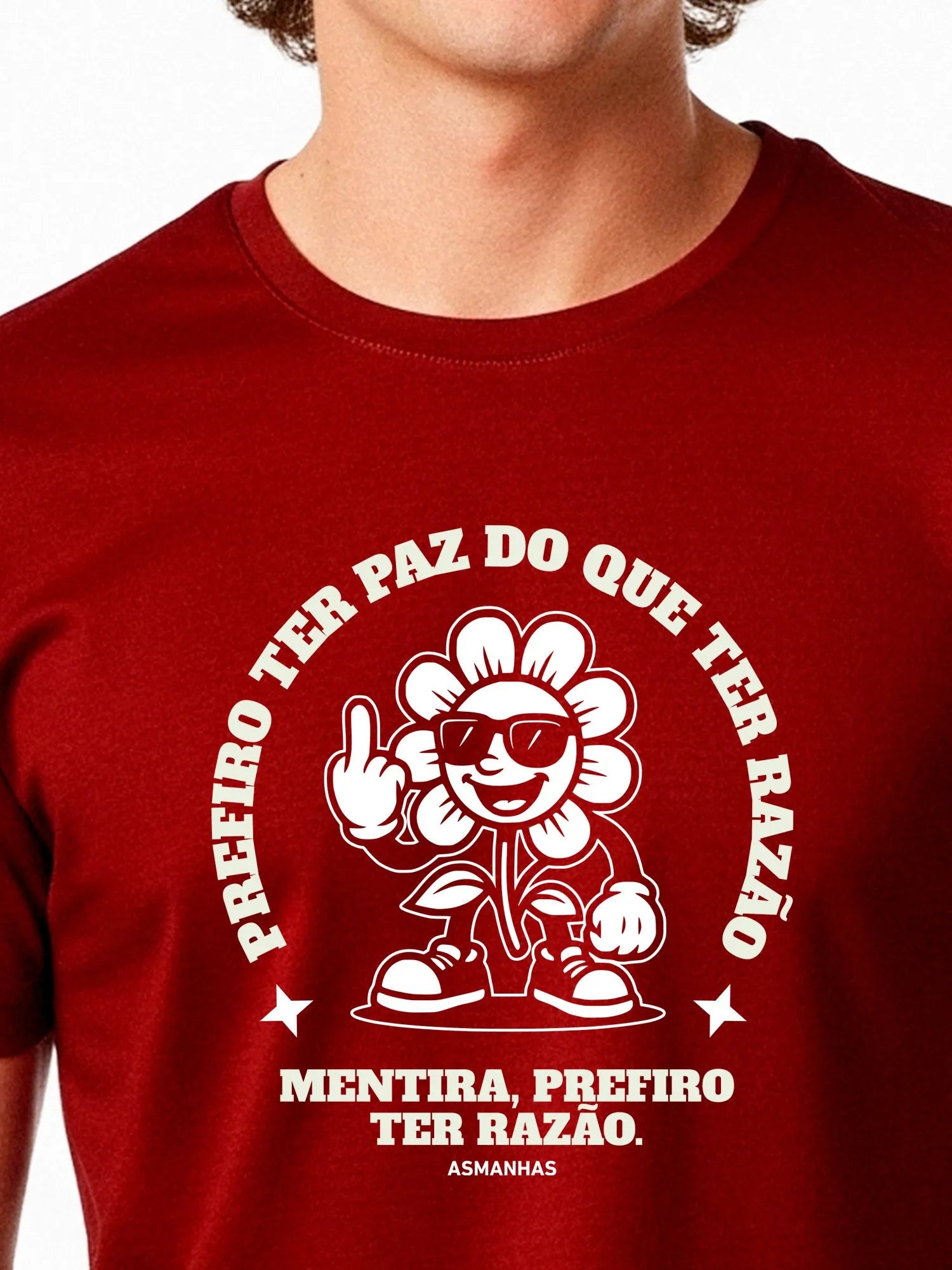 Camiseta Prefiro ter Razão Nova Asmanhas