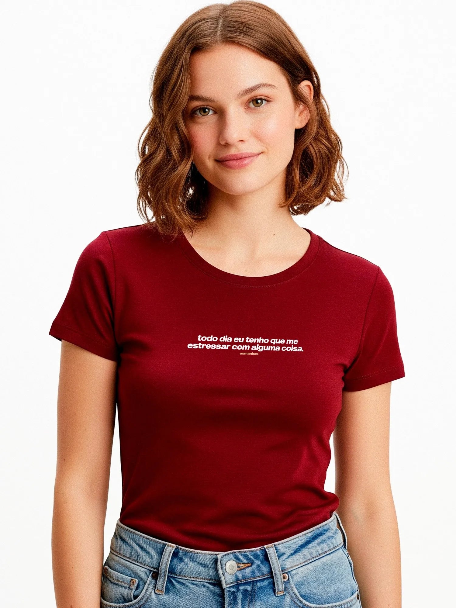 Camiseta Feminina Me Estressar Com Alguma Coisa Asmanhas