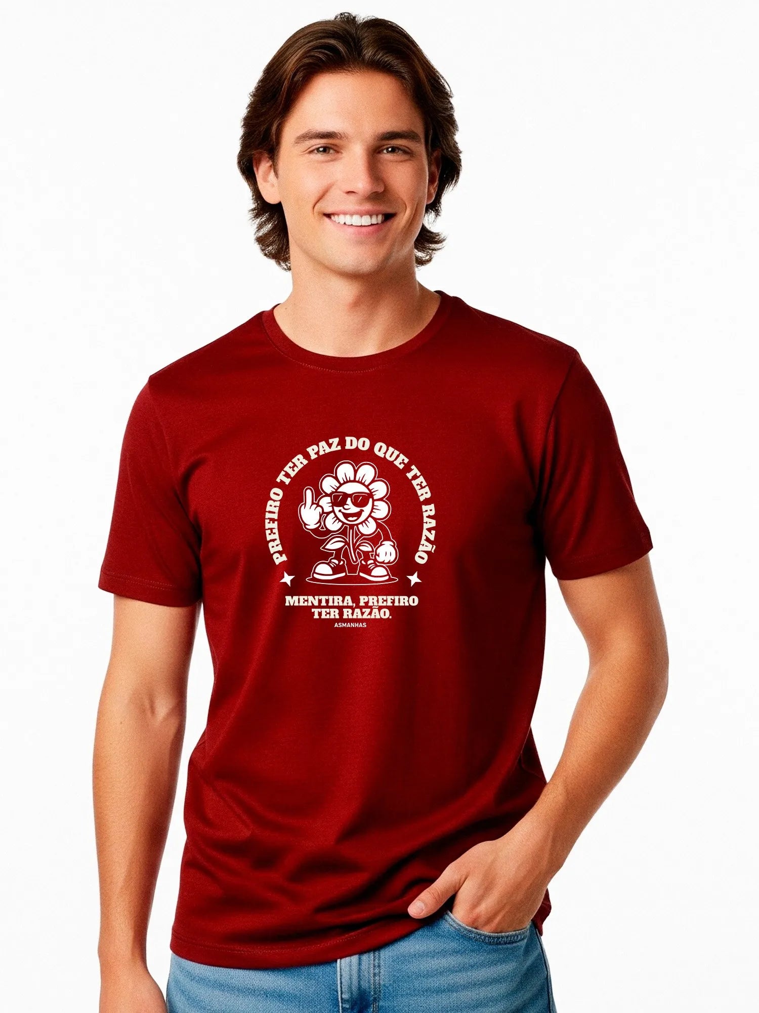 Camiseta Prefiro ter Razão Nova Asmanhas