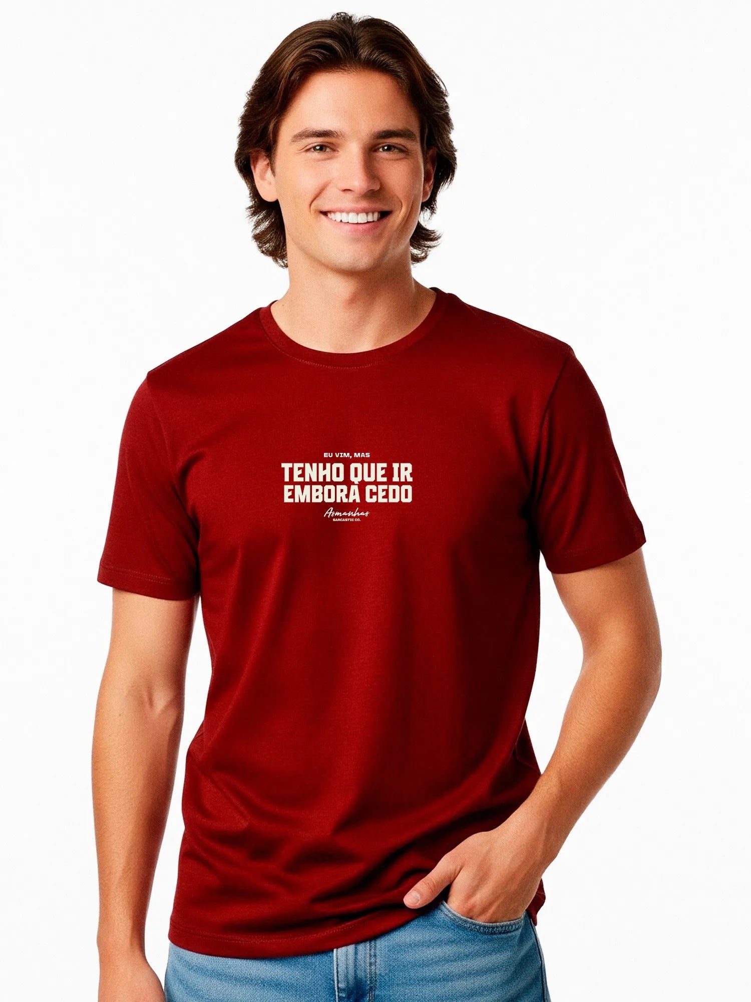 Camiseta Tenho Que Ir Embora Cedo Asmanhas