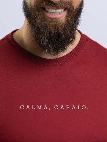 Camiseta Calma Caraio Minimalista Asmanhas Liquida