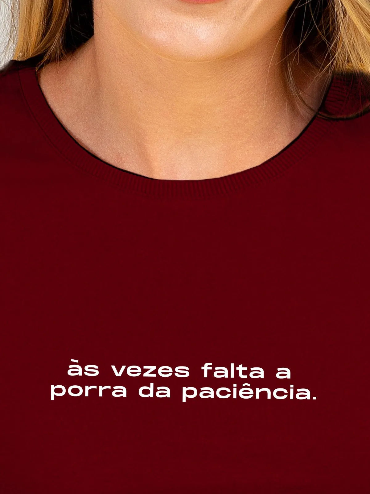 Camiseta Feminina Falta Paciência Asmanhas