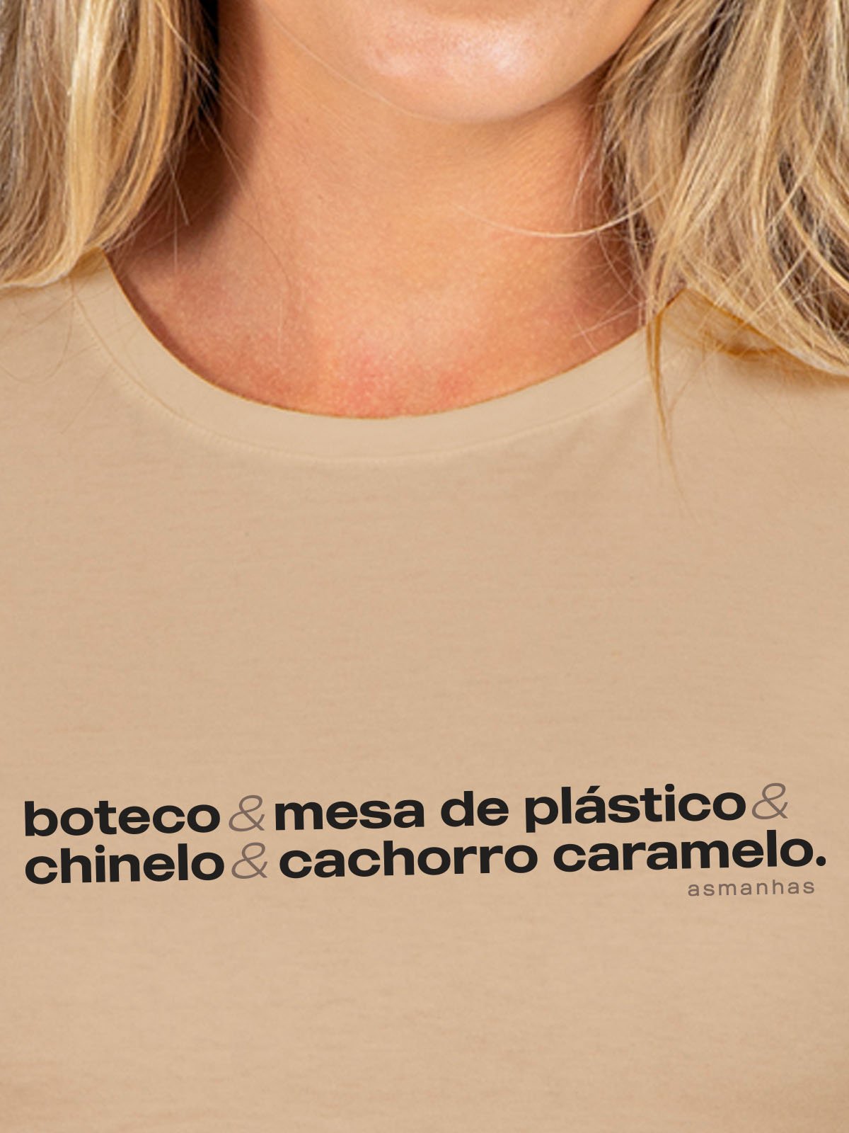 Camiseta Feminina Boteco e Cachorro Caramelo Asmanhas