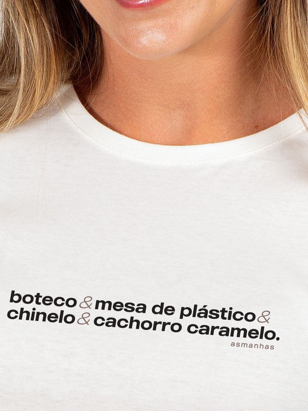 Camiseta Feminina Boteco e Cachorro Caramelo Asmanhas