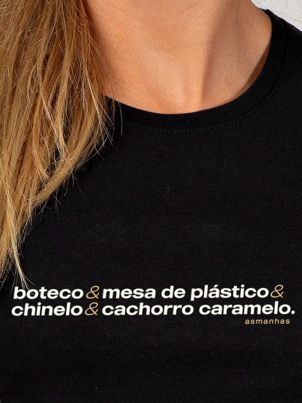 Camiseta Feminina Boteco e Cachorro Caramelo Asmanhas