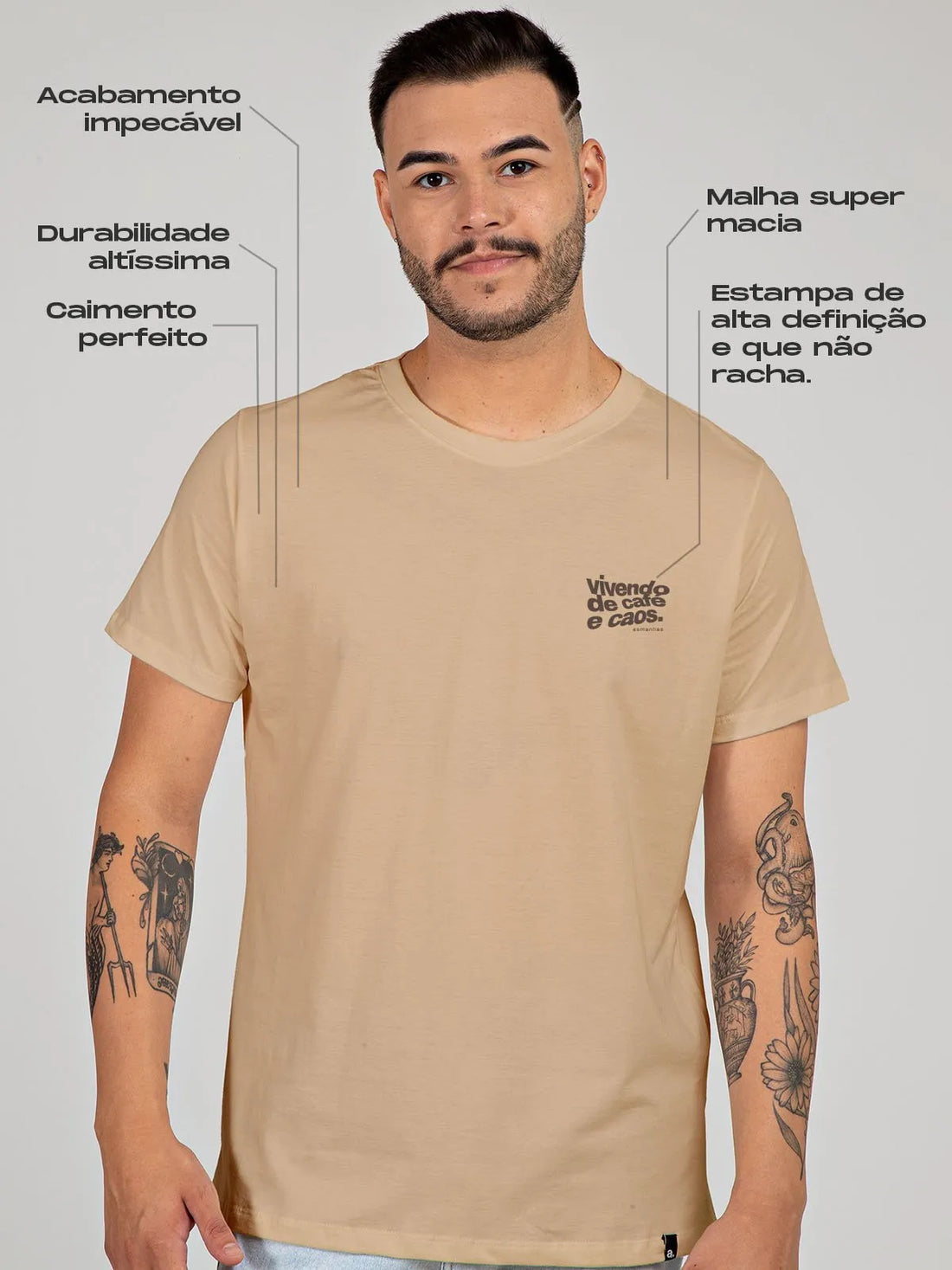 Camiseta Café e Caos Asmanhas