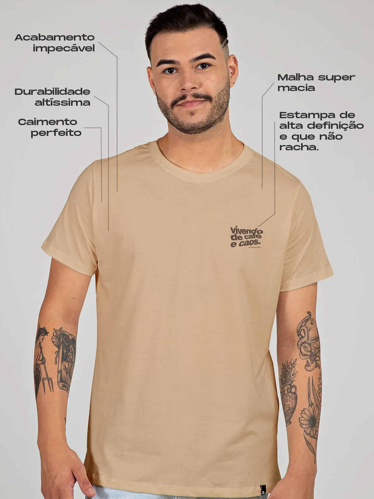 Camiseta Café e Caos Asmanhas