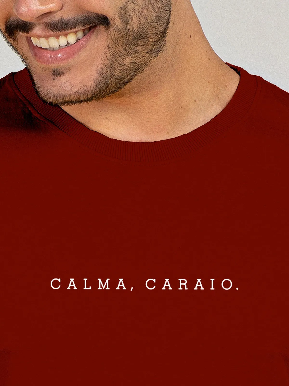 Camiseta Calma Caraio Minimalista Asmanhas