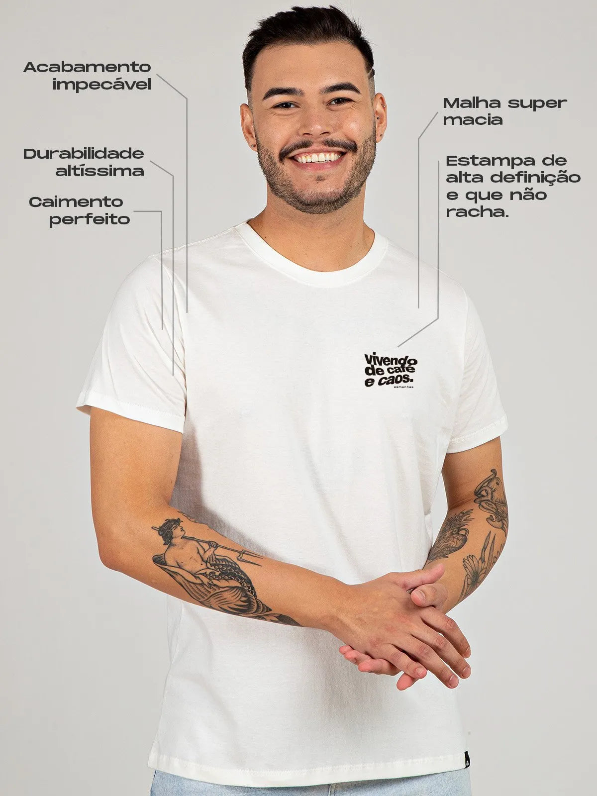 Camiseta Café e Caos Asmanhas