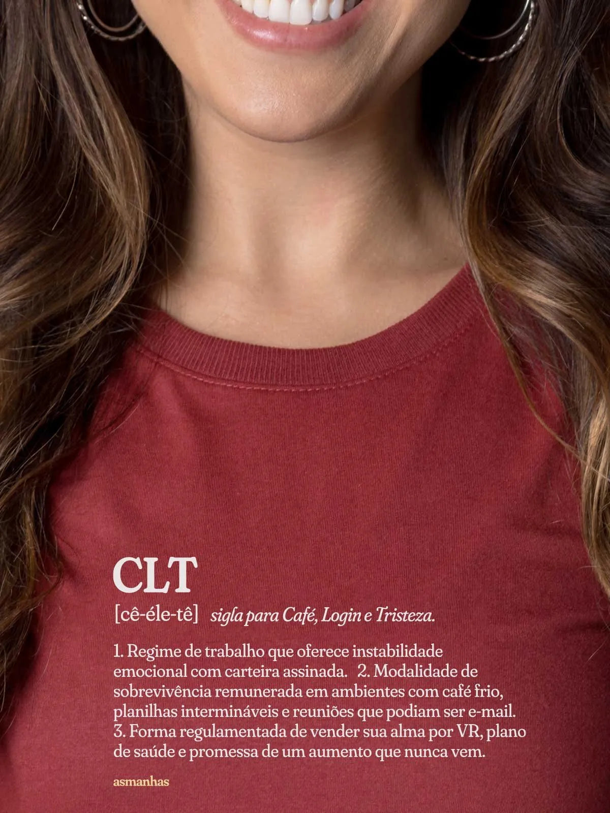 Camiseta Feminina CLT Asmanhas