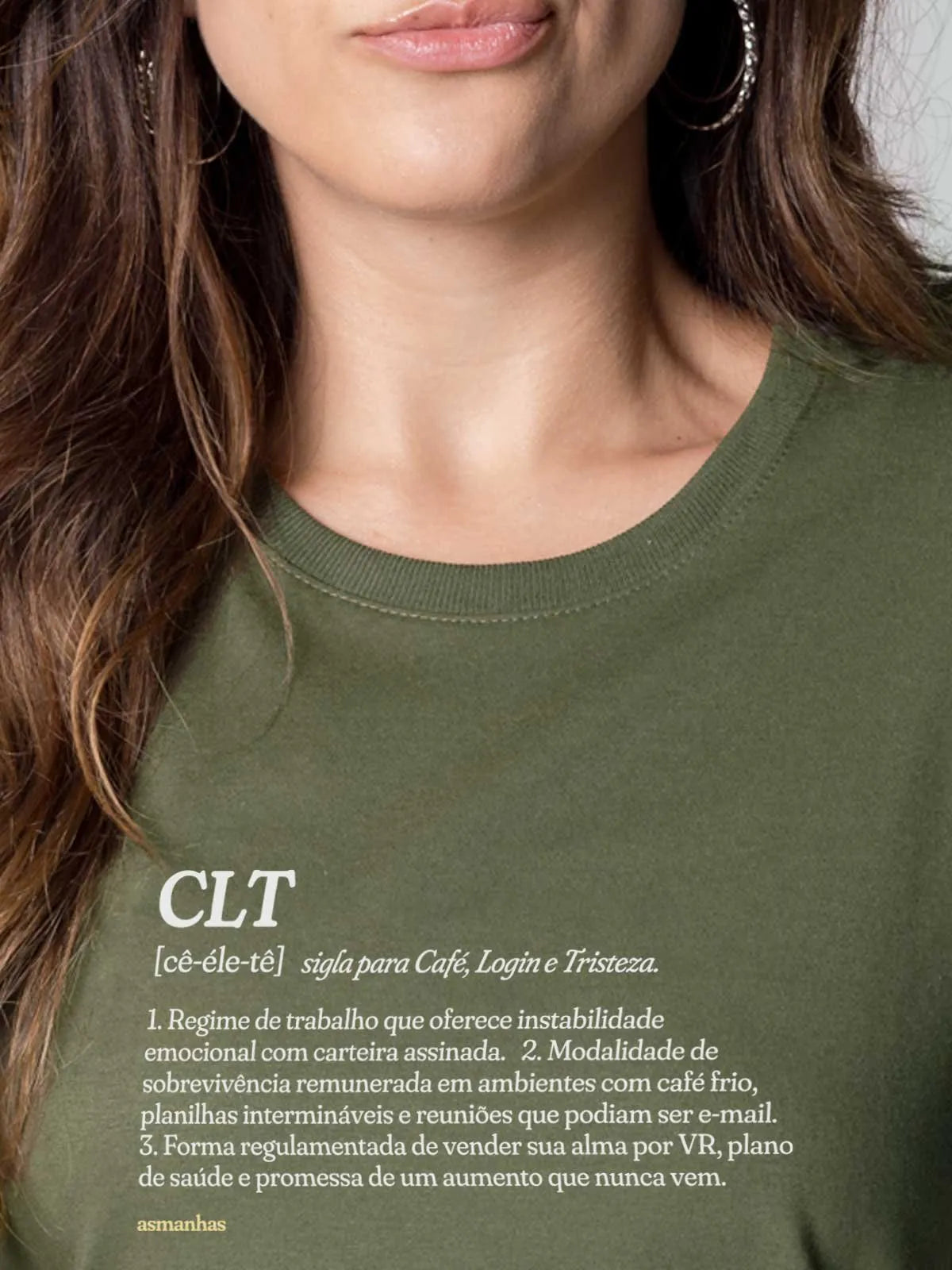 Camiseta Feminina CLT Asmanhas