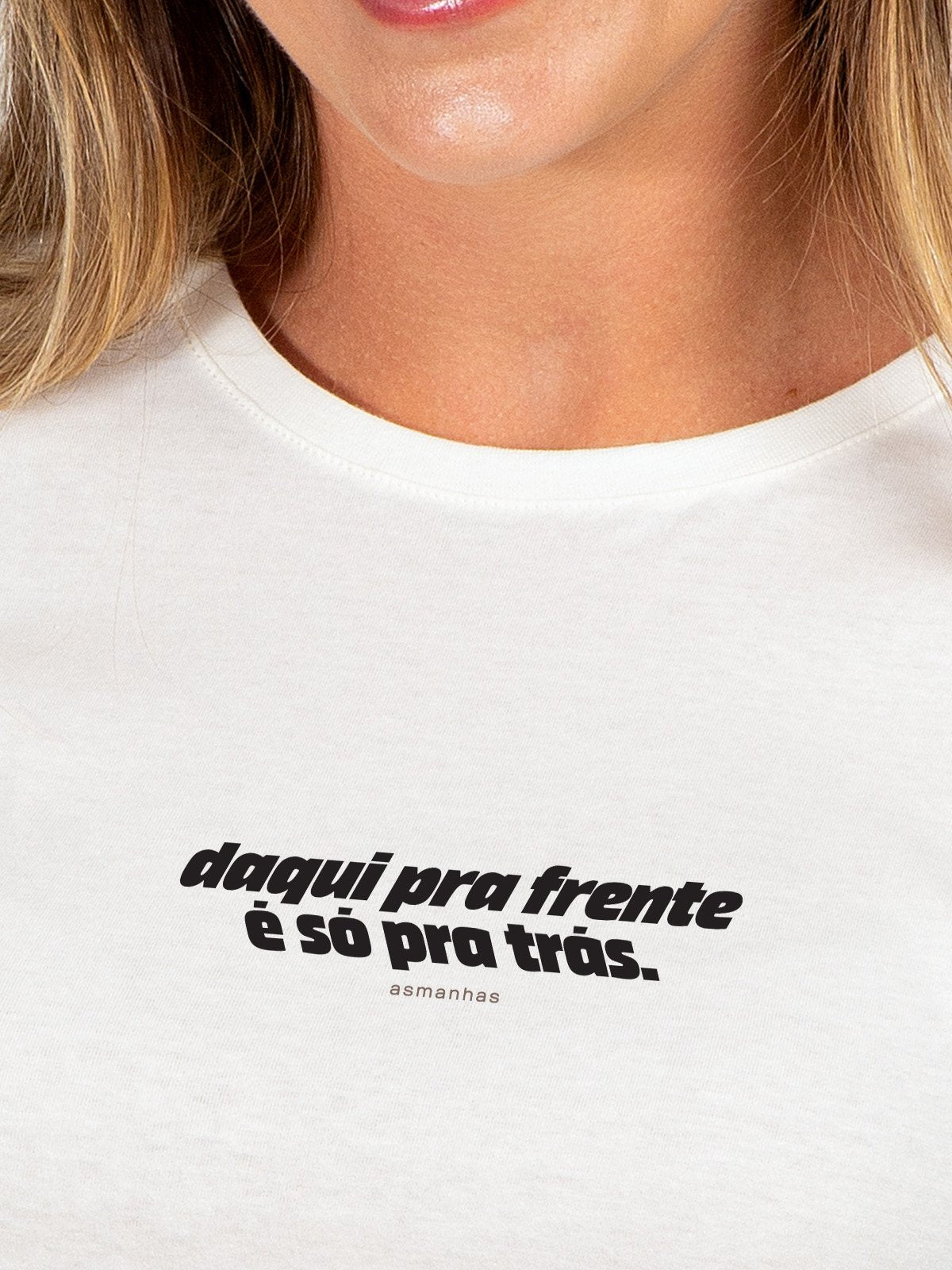 Camiseta Feminina Só pra Trás Asmanhas Areia