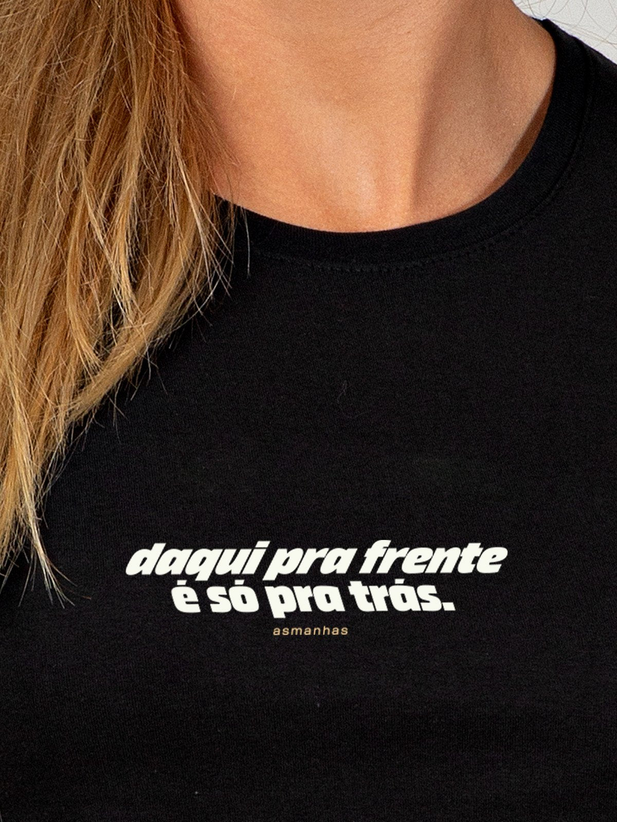 Camiseta Feminina Só pra Trás Asmanhas Areia