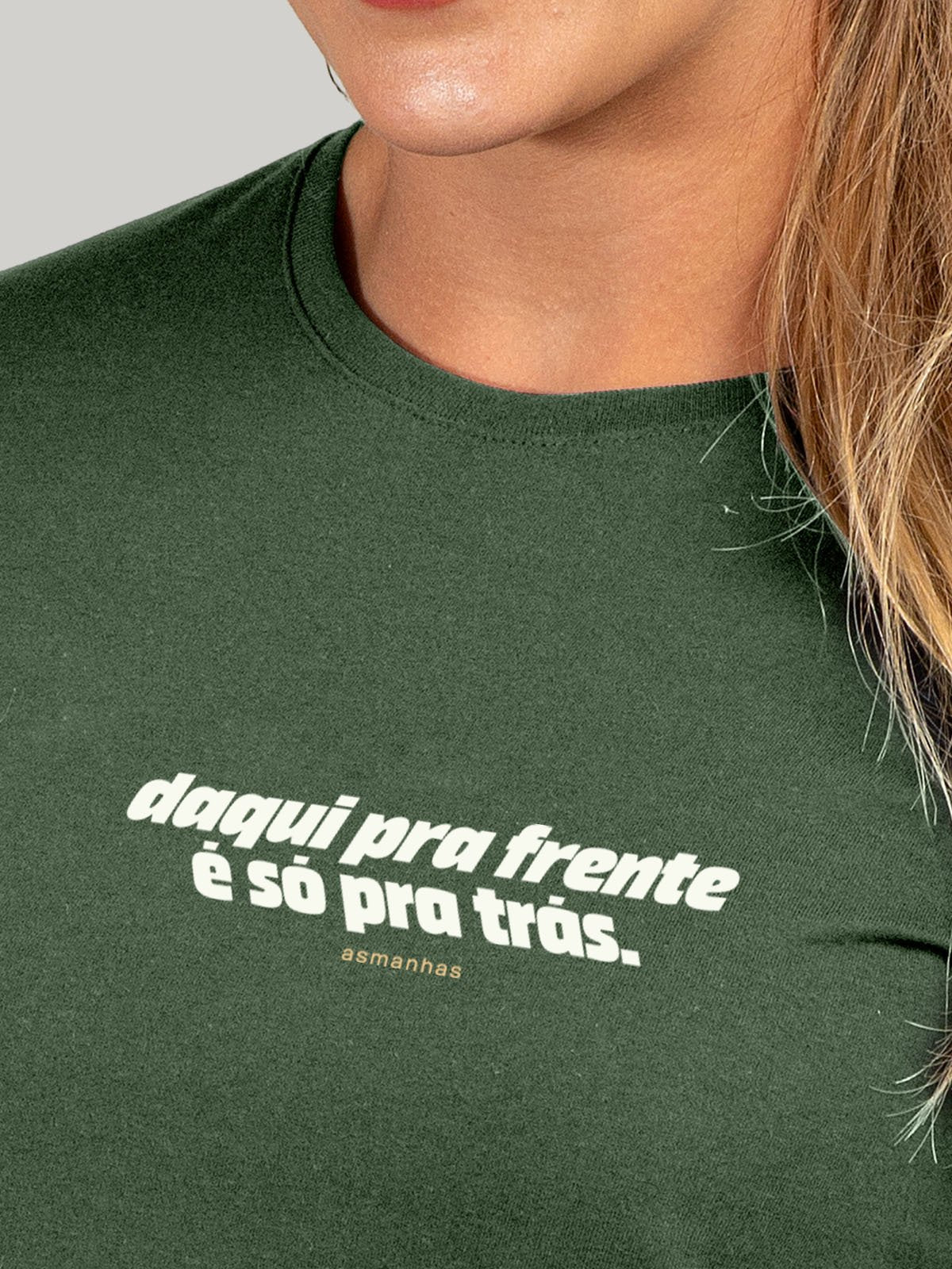 Camiseta Feminina Só pra Trás Asmanhas Areia