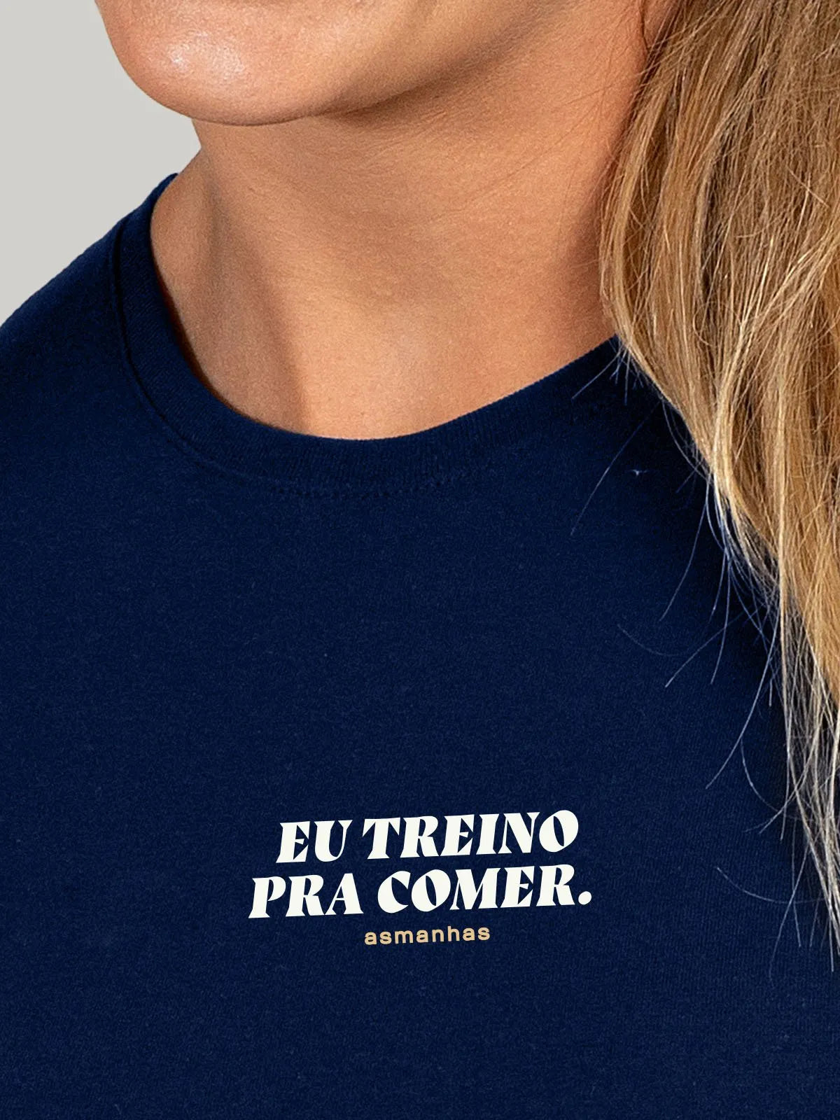 Camiseta Feminina Eu Treino Pra Comer Asmanhas