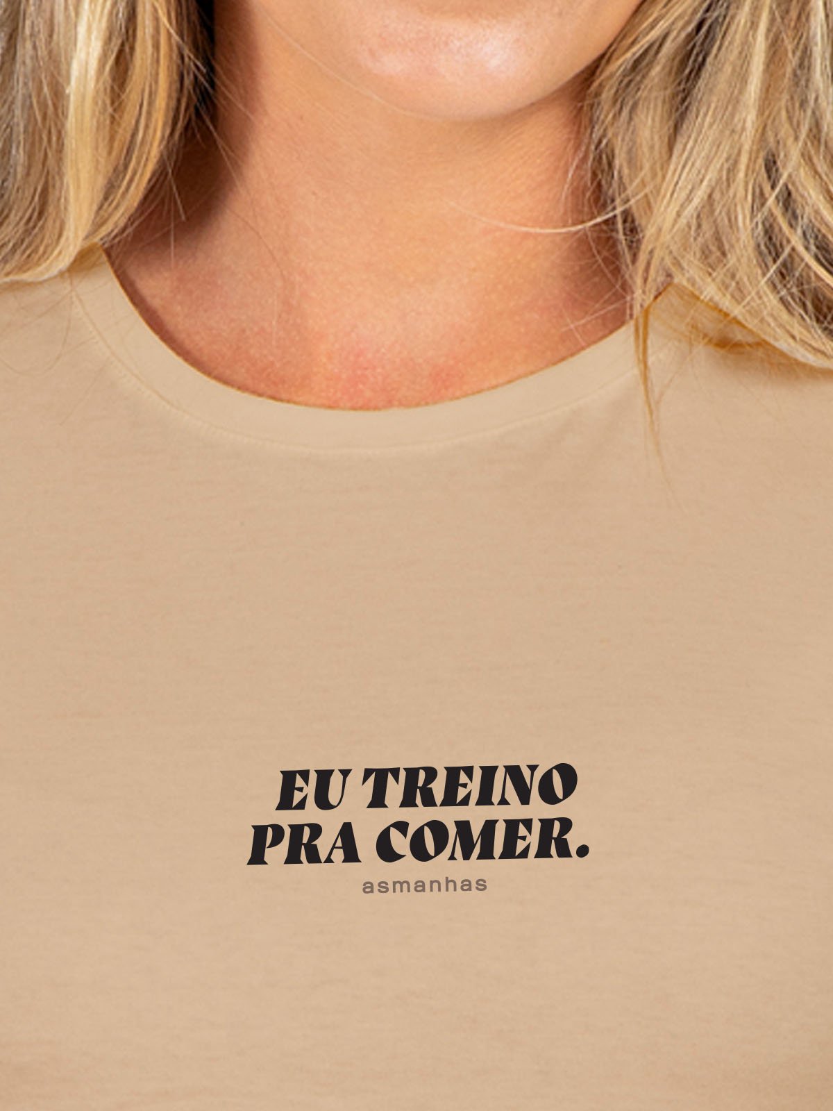 Camiseta Feminina Eu Treino Pra Comer Asmanhas