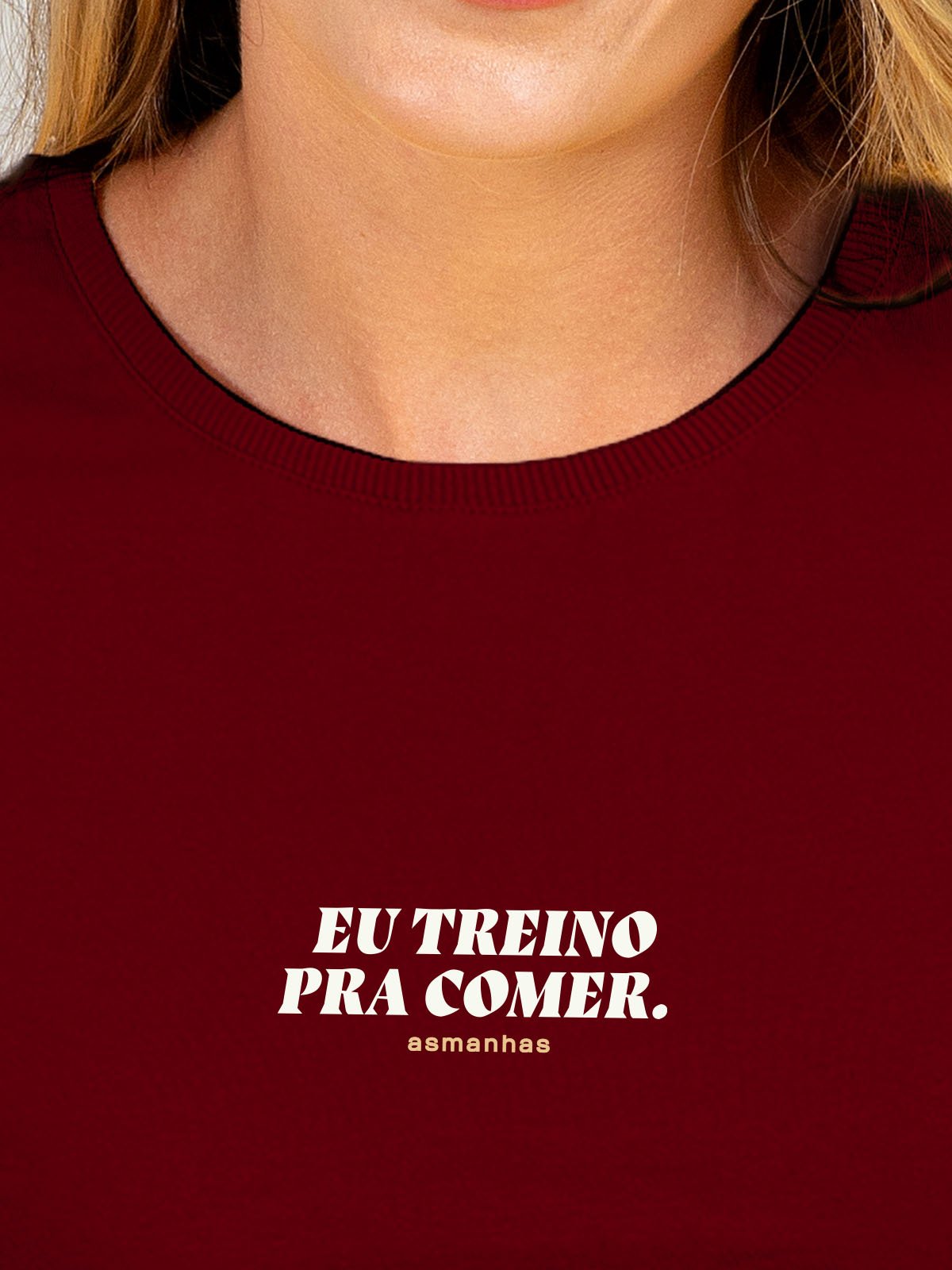 Camiseta Feminina Eu Treino Pra Comer Asmanhas