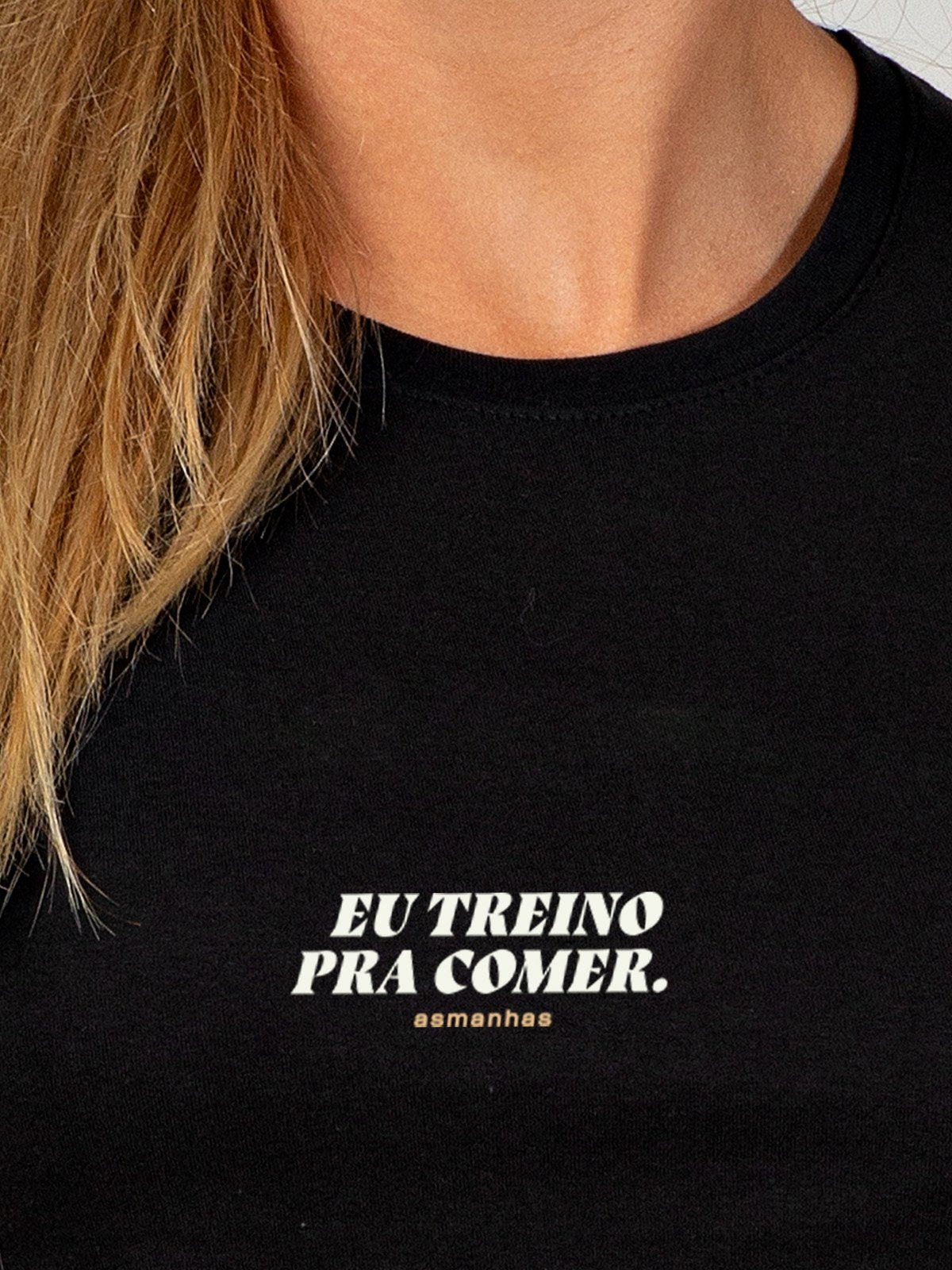 Camiseta Feminina Eu Treino Pra Comer Asmanhas