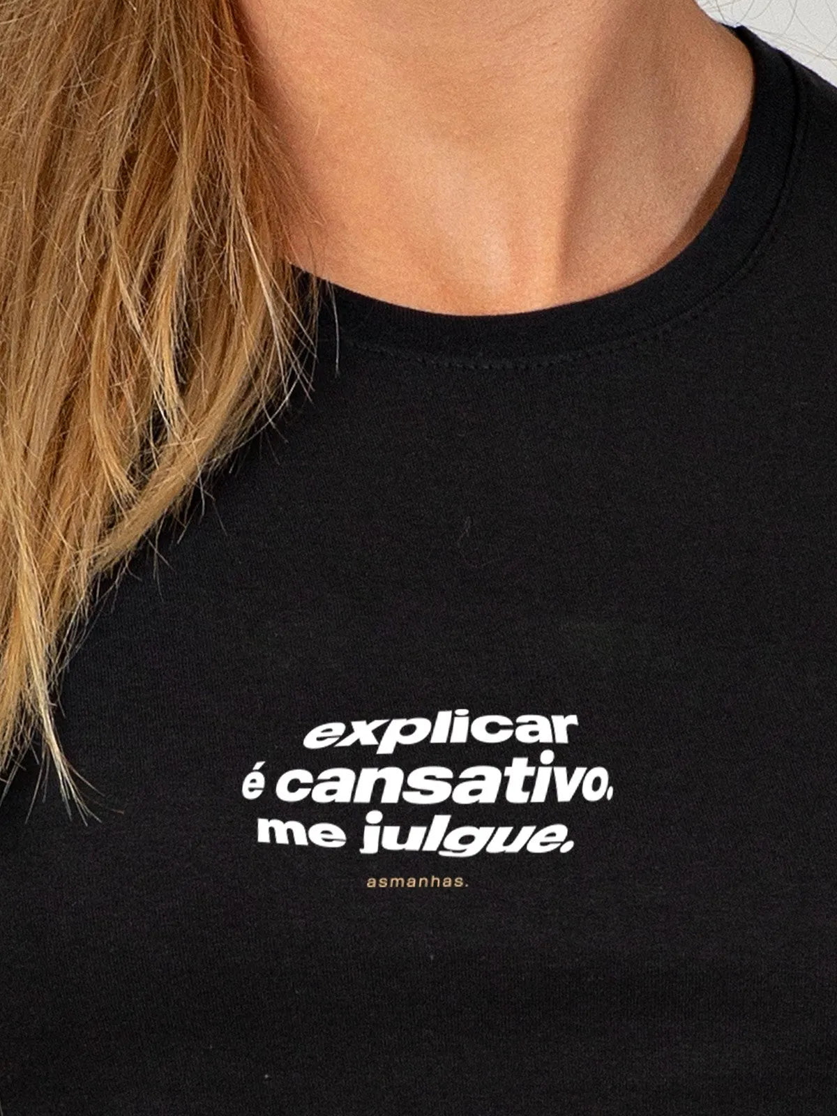 Camiseta Feminina Explicar é Cansativo Asmanhas