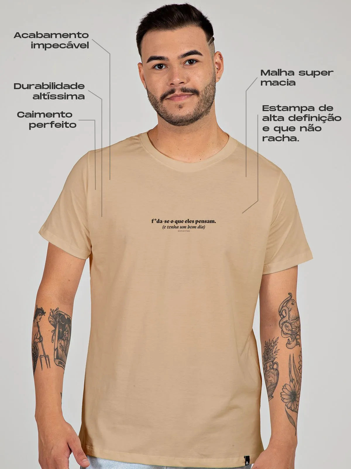 Camiseta Tenha Um Bom Dia Asmanhas