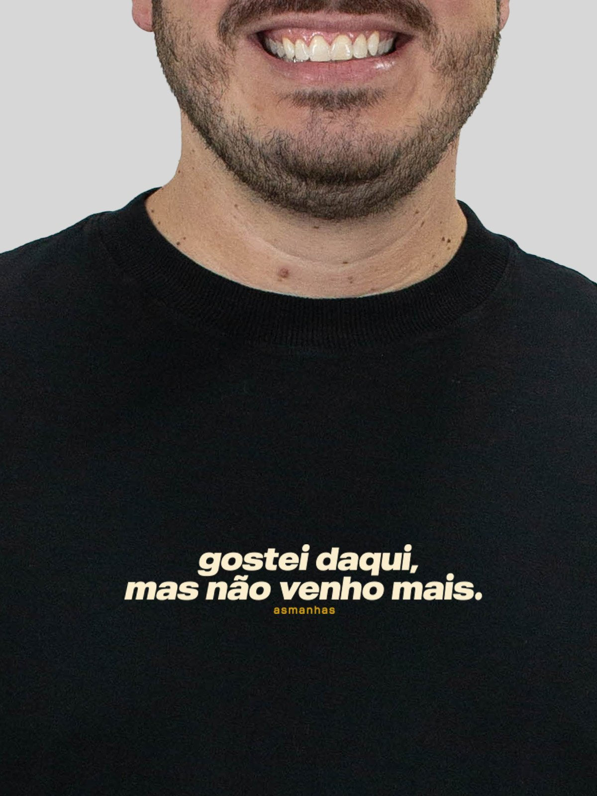 Camiseta Oversized Não Venho Mais Asmanhas