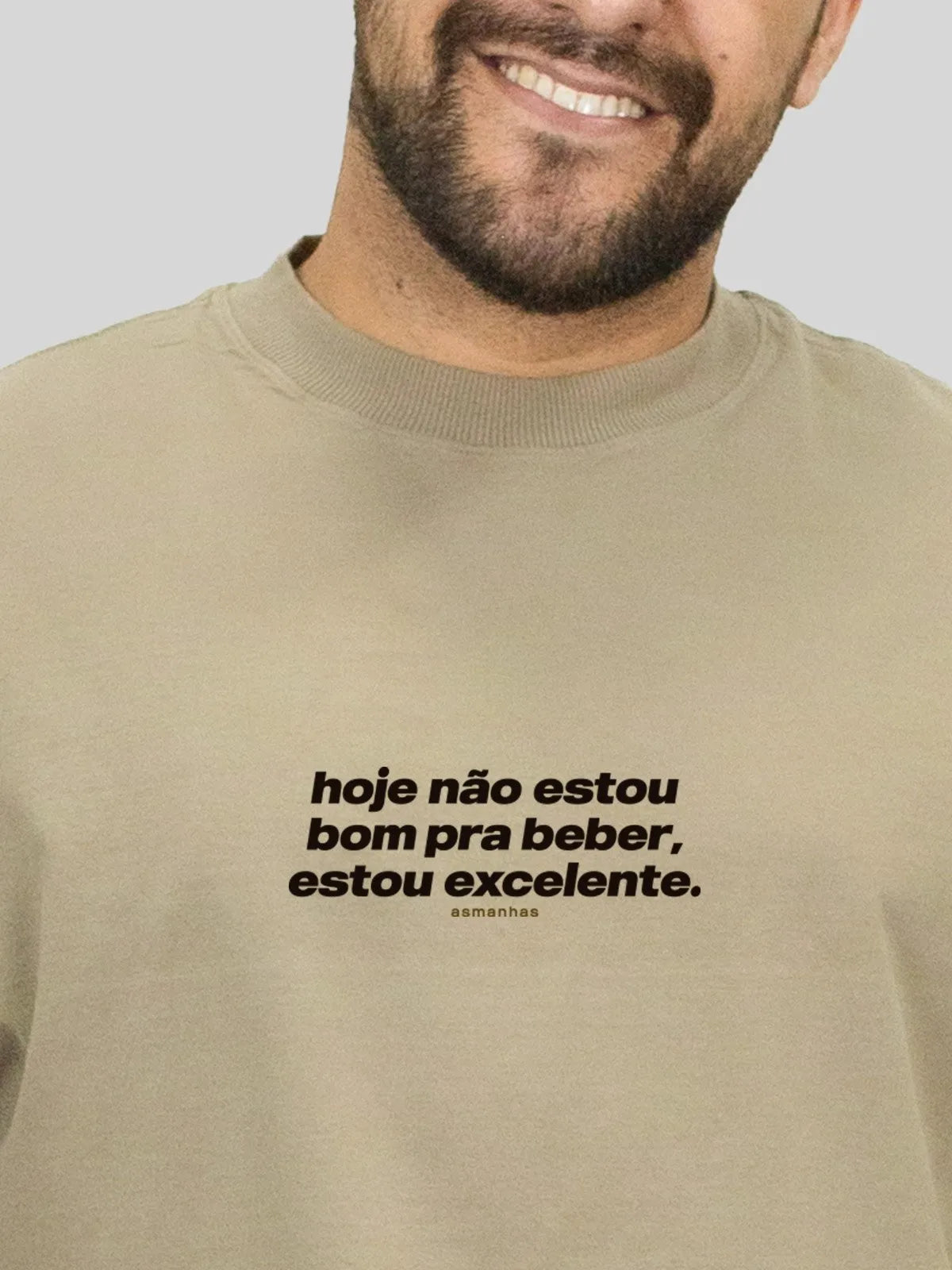 Camiseta Oversized Não Estou Bom Pra Beber Asmanhas