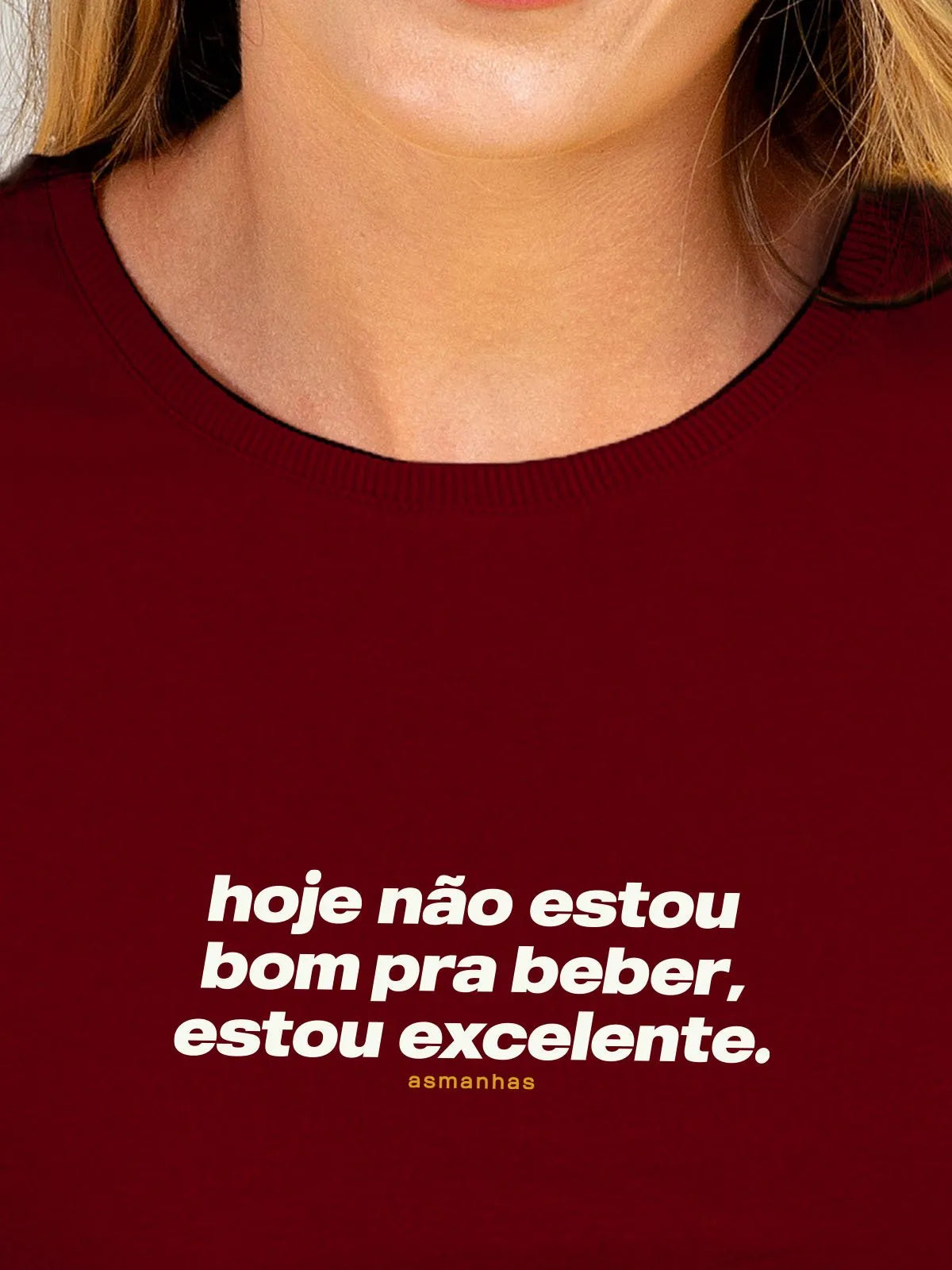 Camiseta Feminina Não Estou Bom Pra Beber Asmanhas
