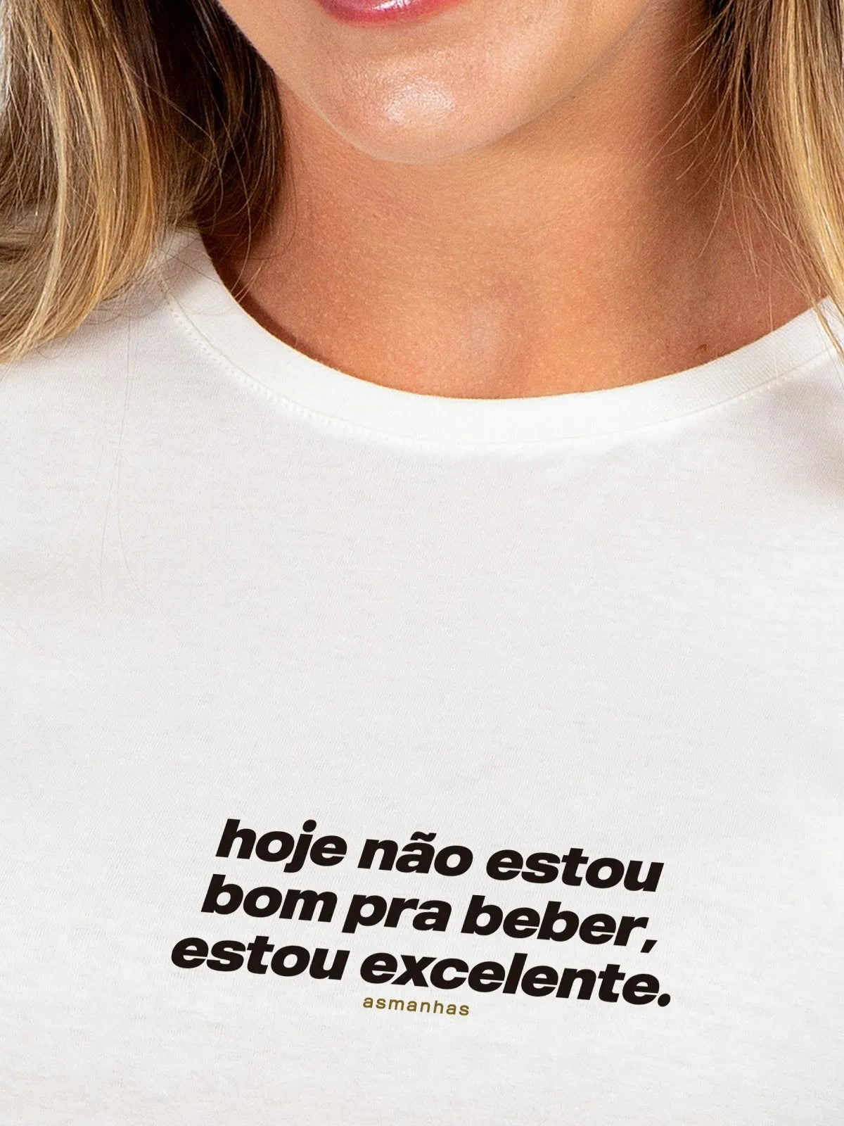 Camiseta Feminina Não Estou Bom Pra Beber Asmanhas