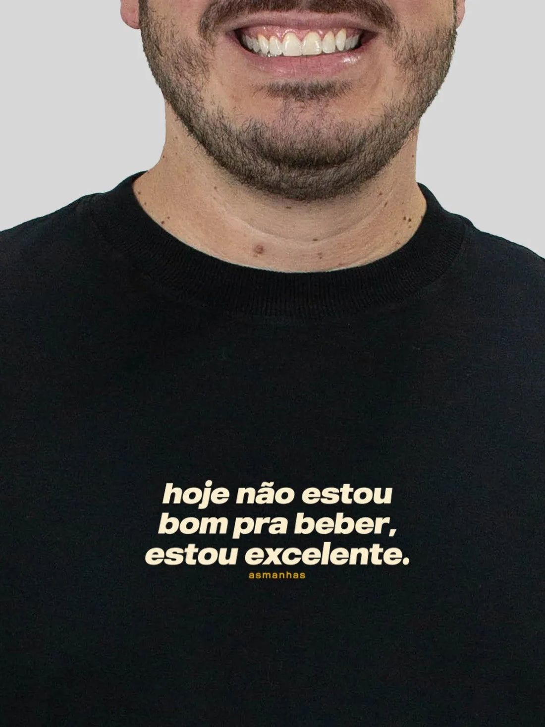 Camiseta Oversized Não Estou Bom Pra Beber Asmanhas