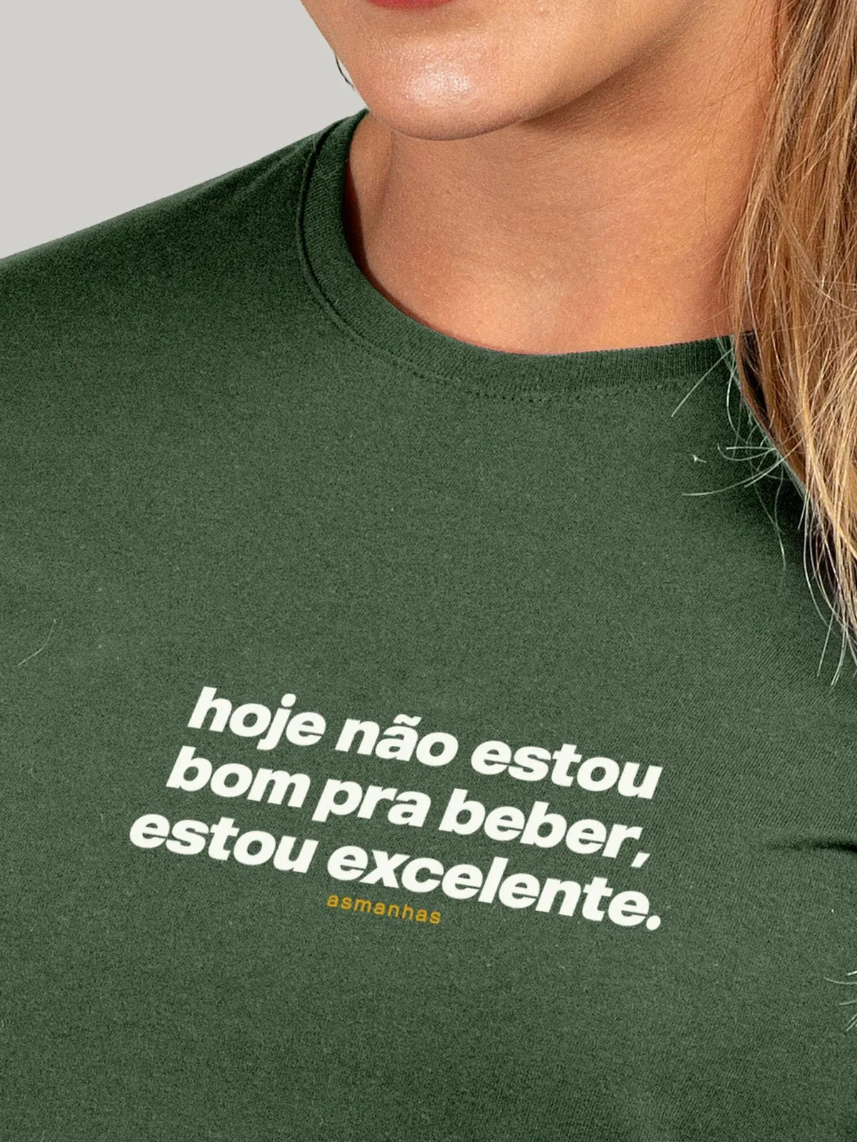Camiseta Feminina Não Estou Bom Pra Beber Asmanhas