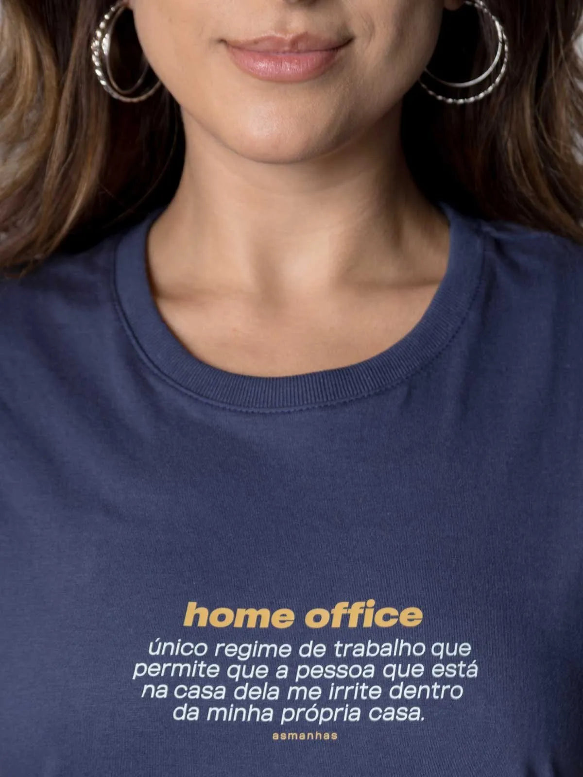 Camiseta Feminina Home Office Asmanhas