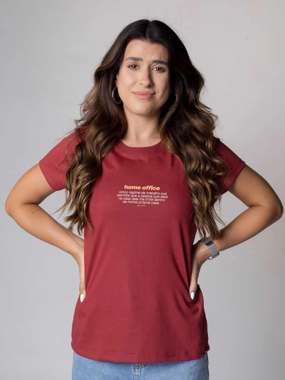 Camiseta Feminina Home Office Asmanhas