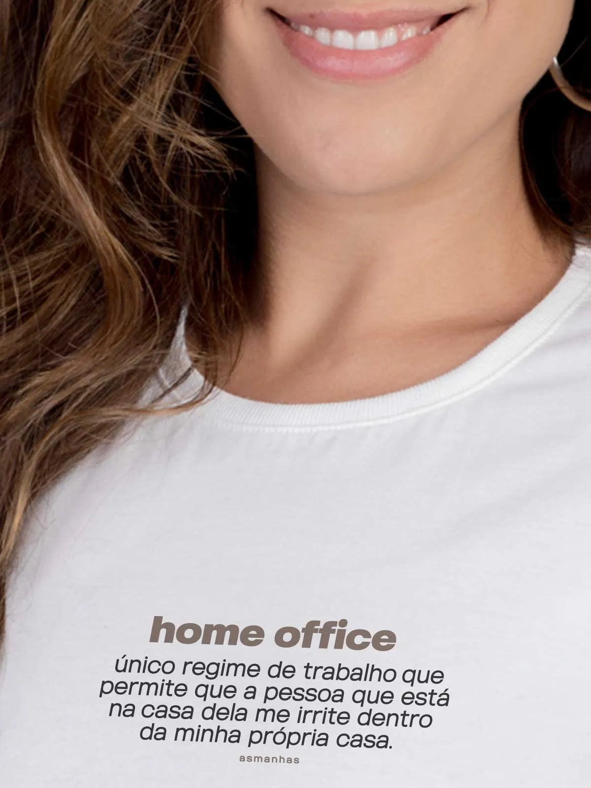 Camiseta Feminina Home Office Asmanhas