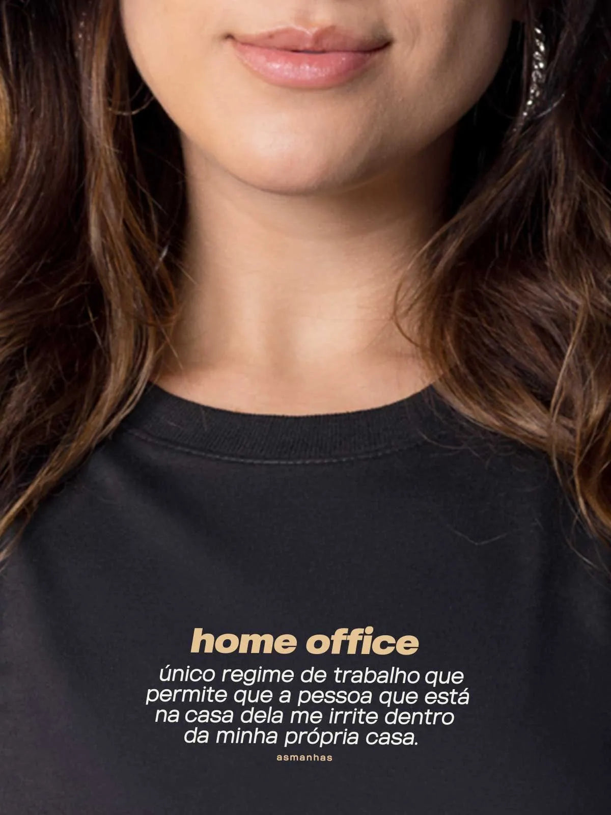 Camiseta Feminina Home Office Asmanhas
