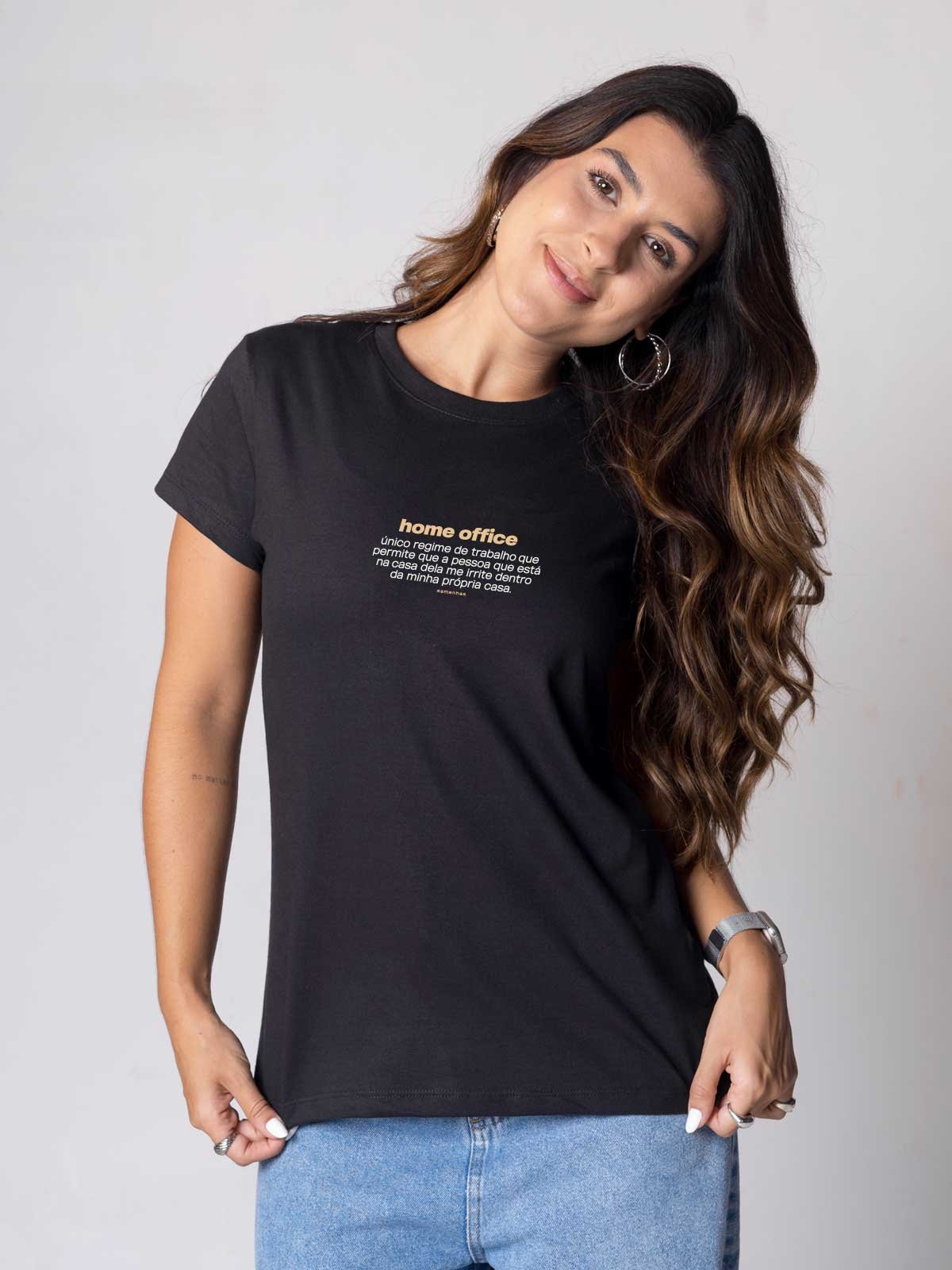 Camiseta Feminina Home Office Asmanhas