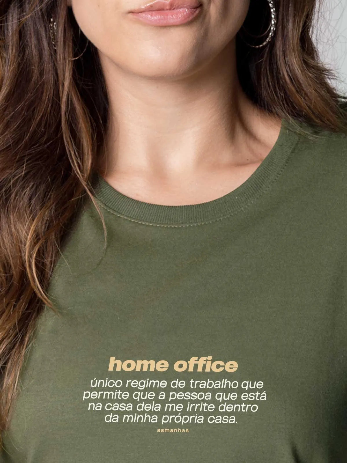 Camiseta Feminina Home Office Asmanhas