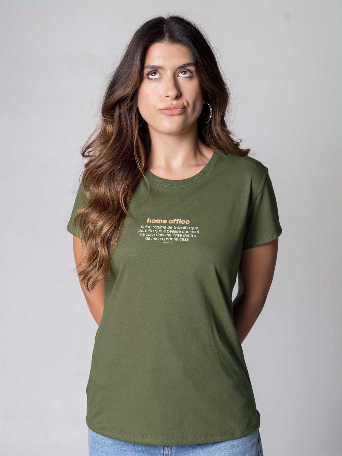 Camiseta Feminina Home Office Asmanhas