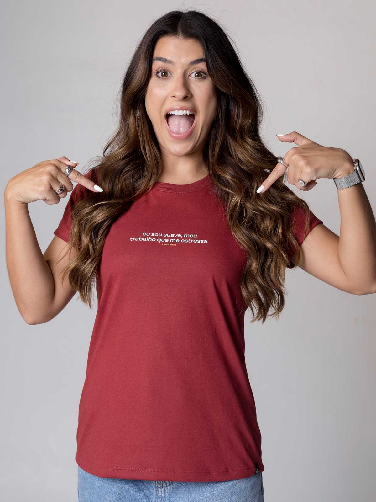 Camiseta Feminina Meu Trabalho Que Me Estressa Asmanhas