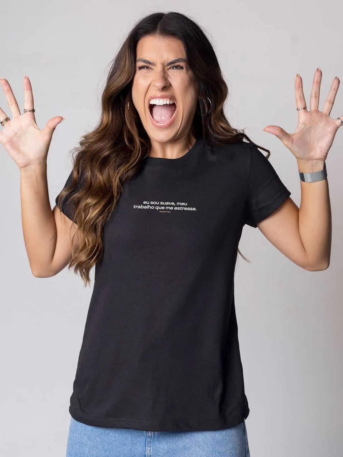 Camiseta Feminina Meu Trabalho Que Me Estressa Asmanhas